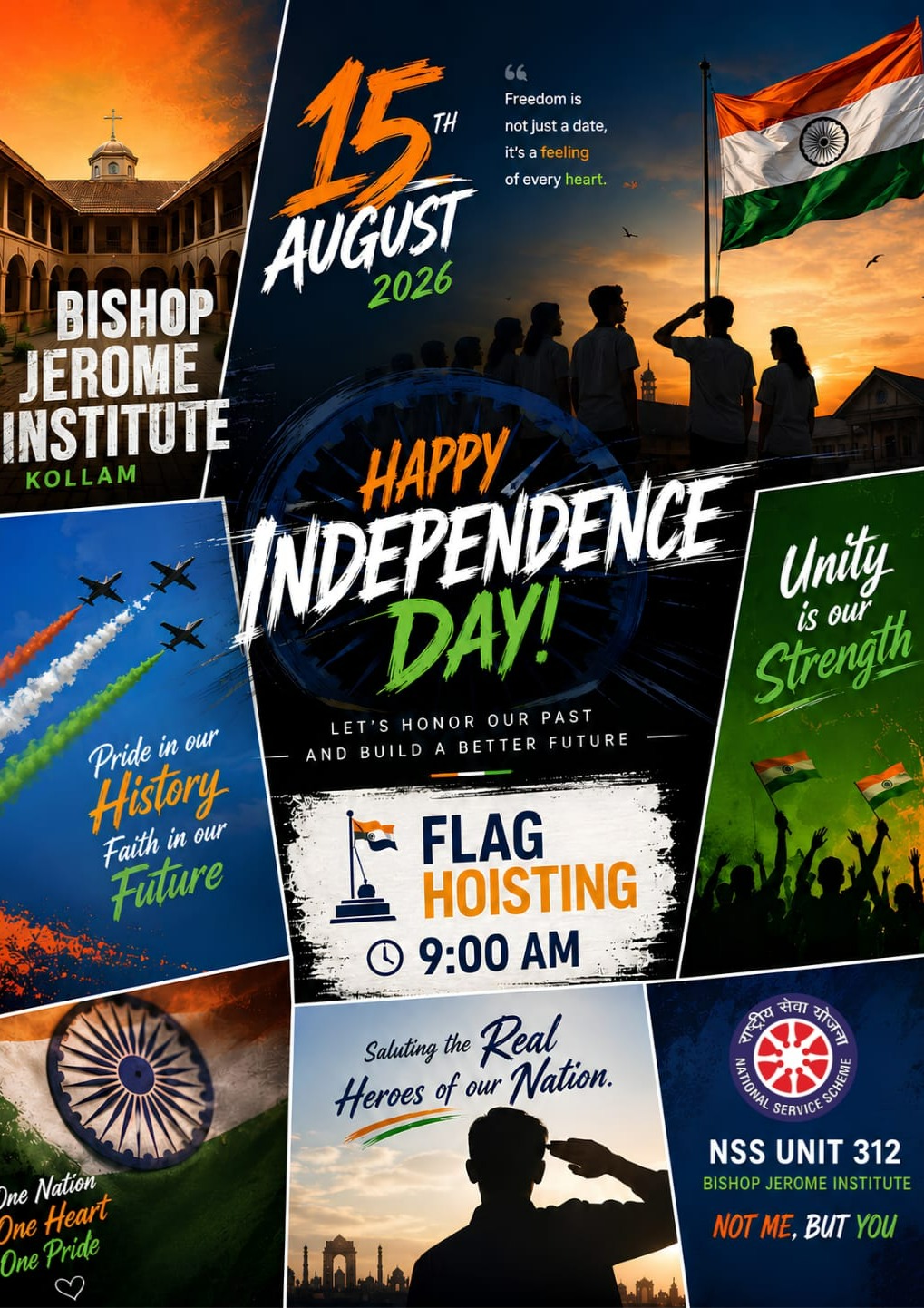 Grand Flag Hoisting Ceremony Marks 80th Independence Day at Bishop Jerome Institute
